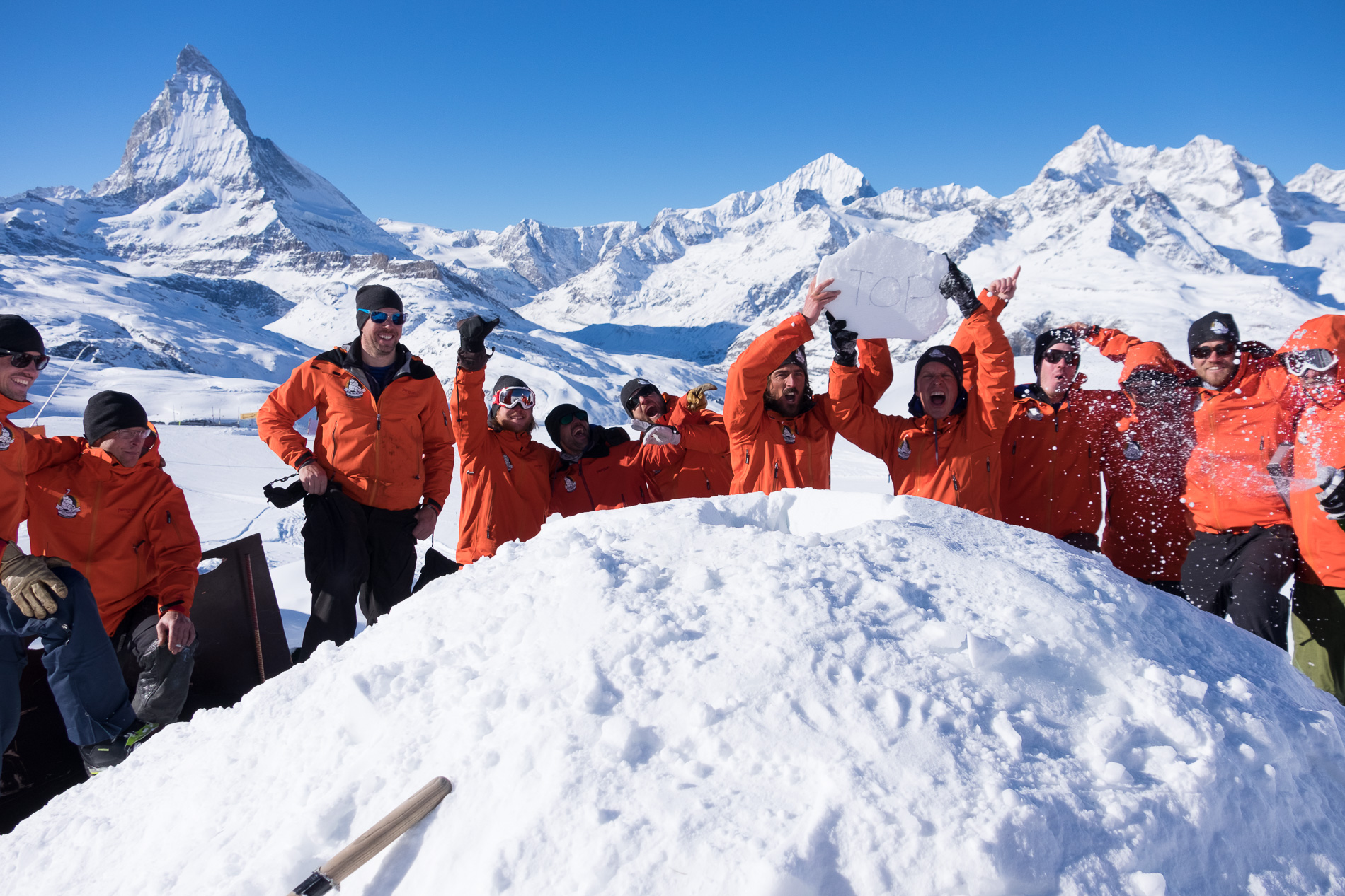 World’s Biggest Igloo Completed at Zermatt