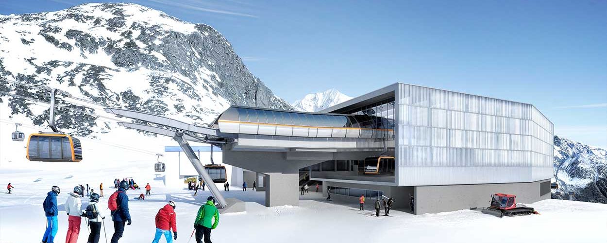 mittelstation 3s stubaier gletscher rendering