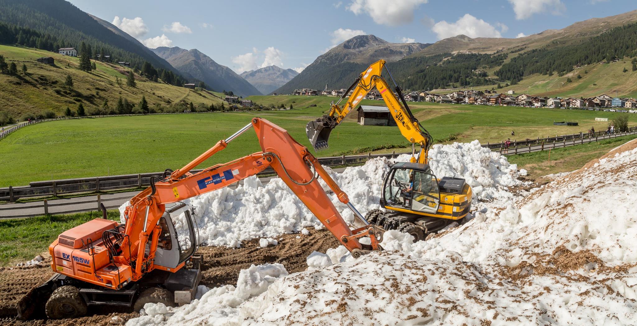 Summer Snow Delivery in Italy