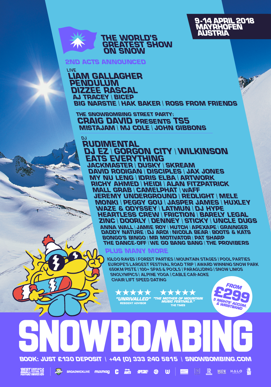 Snowbombing 2018 Adds More Massive Names to Lineup