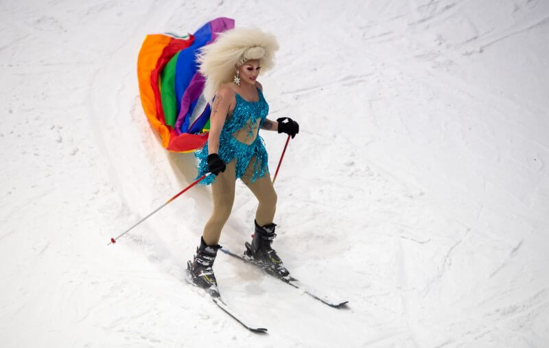 Manchester Indoor Snow Centre Celebrates Pride