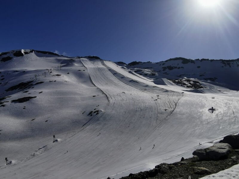 Fresh August Snowfall in the Alps