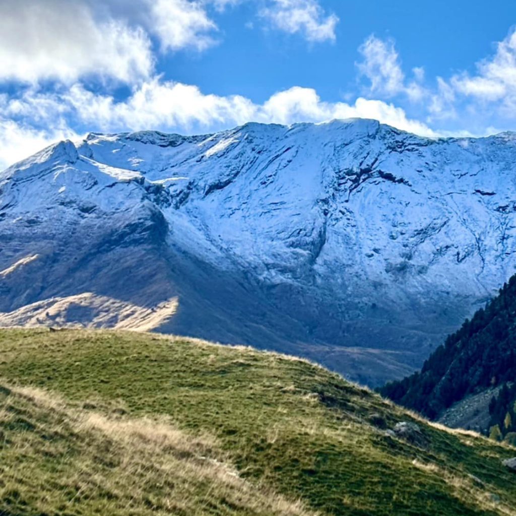 Snow Falling in the Alps