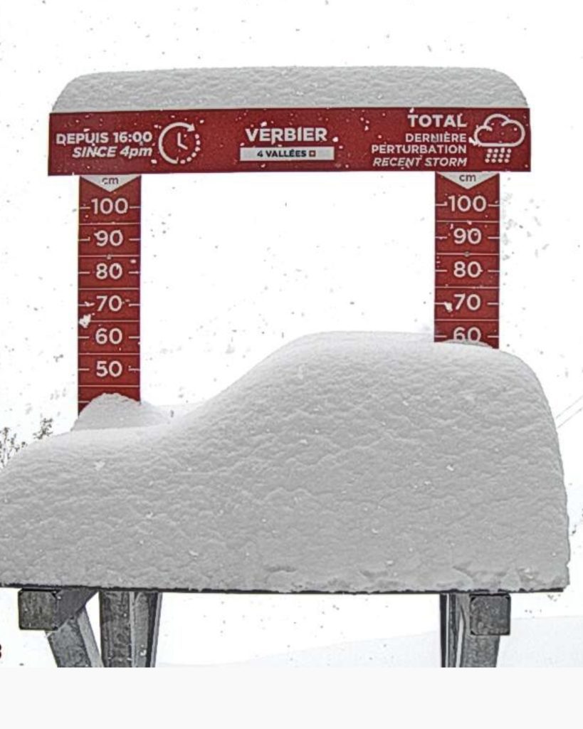 Snowfall in the Alps Passes 2 Feet