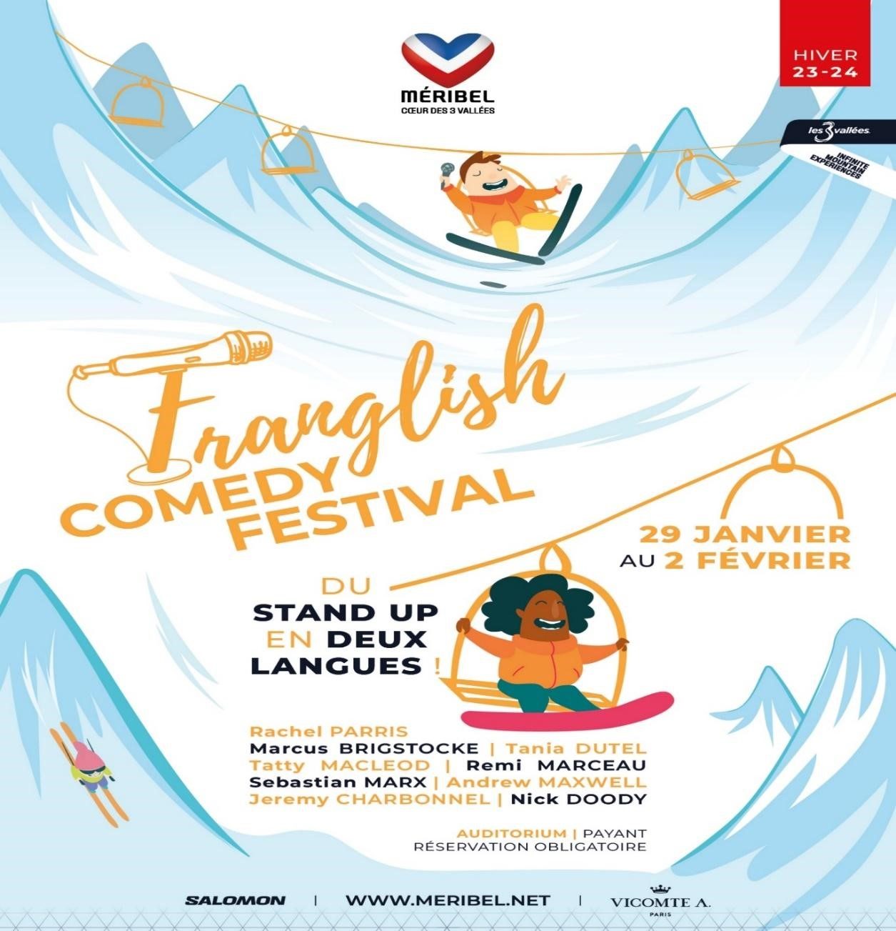 British and French Comedians To Perform in Méribel - InTheSnow