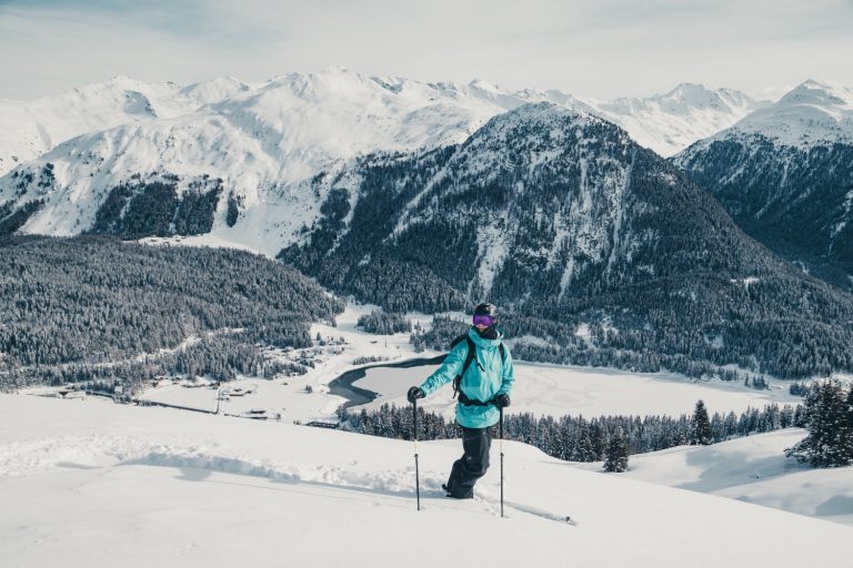 Freeriding in Davos Klosters